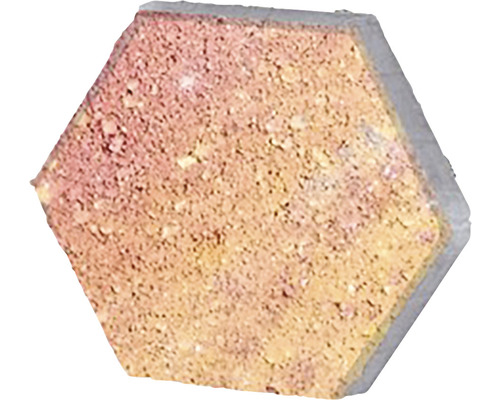 Pavaj Favo hexagonal galben roșu 20x17,32 cm