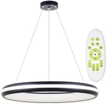Pendul cu LED integrat Futura 60W 6000 lumeni 3000-6500K, cu telecomandă, negru
