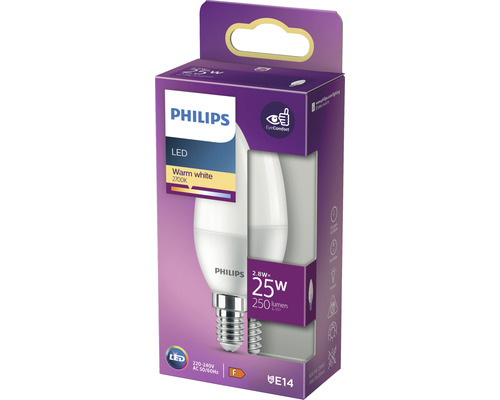 Bec Philips LED soclu E14 în cutie