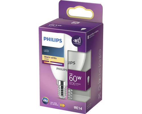 Bec LED Philips E14 în cutie