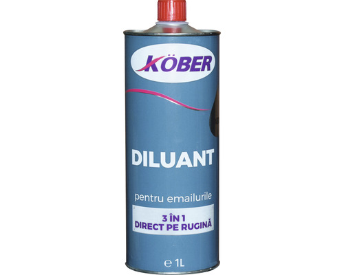 Diluant pentru emailurile Hammer și 3 în 1 Köber 1 l Diluant Köber în sticlă metalică de 1 litru