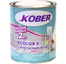 Email mat pe bază de apă Ecolux Kolor Köber negru 0,6 l-thumb-1