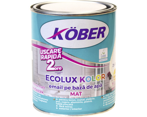 Vopsea Köber Ecolux Kolor pe bază de apă în găleată metalică