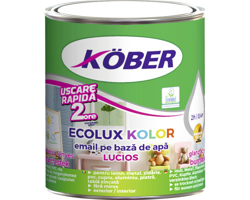Conservă vopsea email pe bază de apă Köber Ecolux Kolor