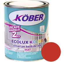 Email mat pe bază de apă Ecolux Kolor Köber roșu 0,6 l-thumb-0