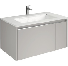 Set mobilier baie suspendat Savinidue Cielo 80 cm Tortora Scuro
