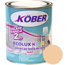 Email mat pe bază de apă Ecolux Kolor Köber bej 2,5 l-thumb-0
