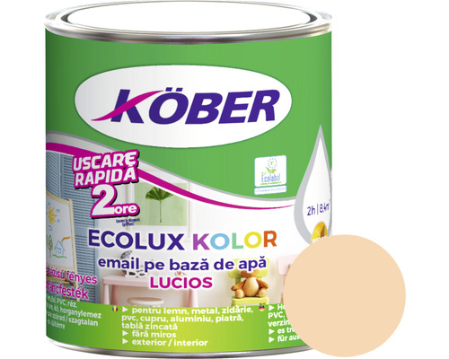 Email lucios pe bază de apă Ecolux Kolor Köber bej 2,5 l