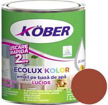 Email lucios pe bază de apă Ecolux Kolor Köber maro 0,6 l-thumb-0