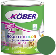 Email lucios pe bază de apă Ecolux Kolor Köber verde RAL 6016 2,5 l