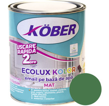Email mat pe bază de apă Ecolux Kolor Köber verde RAL 6016 2,5 l-thumb-0