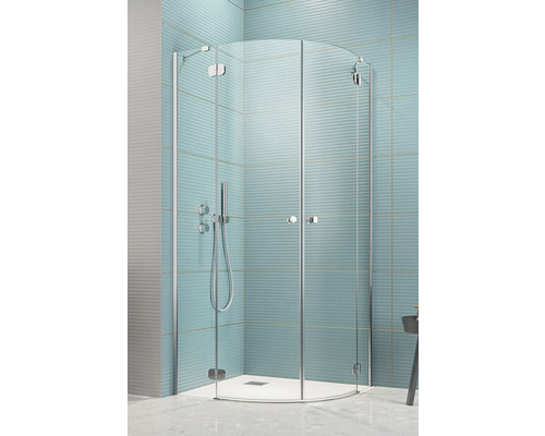 Cabină de duș semirotundă Radaway Torrenta PDD 90x90x195 cm sticlă transparentă profil crom Cabină de duș semirotundă Radaway Torrenta PDD 90x90x195 cm sticlă transparentă profil crom