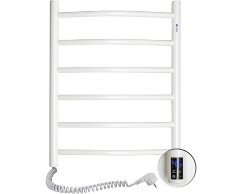 Radiator (calorifer) baie electric portprosop Navin Camellia 480x600 mm 72W termostat cu Touch, conexiune stânga, alb-0
