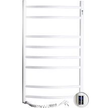 Radiator (calorifer) baie electric portprosop Navin Camellia 480x800 mm 102W termostat cu Touch, conexiune stânga, alb