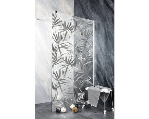 Duș Walk In Sanotechnik Sanoflex Young, 100x195 cm, sticlă printată, profil crom Duș Walk In Sanotechnik Sanoflex Young, 100x195 cm, sticlă printată, profil crom