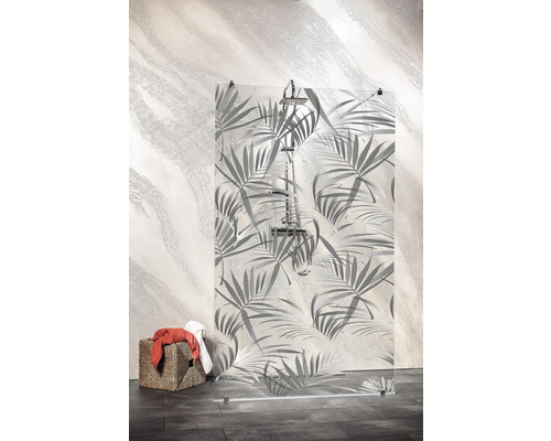 Duș Walk In Sanotechnik Sanoflex Freedom 1, 100x195 cm, sticlă printată, profil crom Duș Walk In Sanotechnik Sanoflex Freedom 1, 100x195 cm, sticlă printată, profil crom