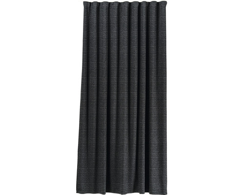 Cortină gri cu dungi orizontale pentru decorarea ferestrelor