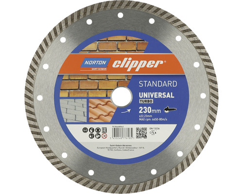 Disc diamantat Norton Clipper Universal Turbo Ø230x22,23mm
