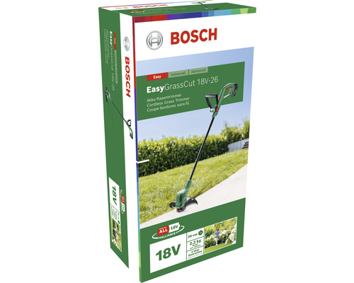 Ambalajul trimmerului pe acumulator Bosch EasyGrassCut 18V-26