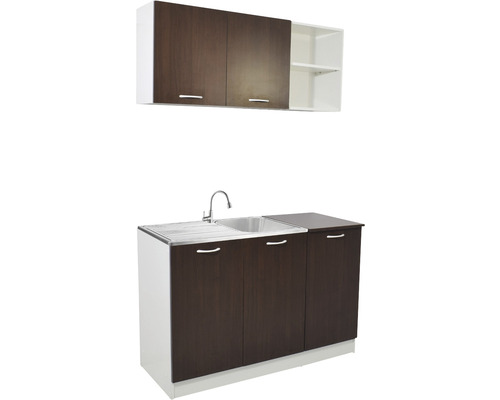 Mobilă de bucătărie Ara, L 120 cm, alb/wenge Mobilă de bucătărie Ara, L 120 cm, alb/wenge
