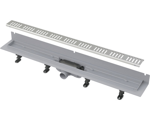 Rigolă duș cu grătar perforat APZ30 WALL 650 mm instalare în perete Canal de duș cu grătar și picioare