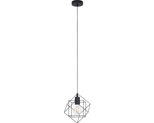 Lumină suspendată cu abajur geometric și sursă de lumină