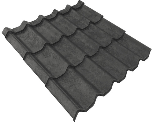 Țiglă metalică PRECIT 1140x1080x0,5 mm metal grey Țiglă metalică