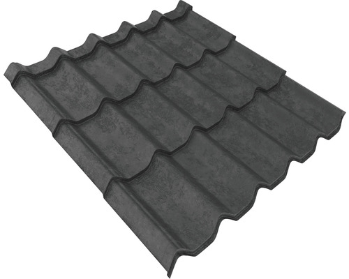 Țiglă metalică PRECIT 440x1080x0,5 mm metal grey Țiglă pentru acoperiș