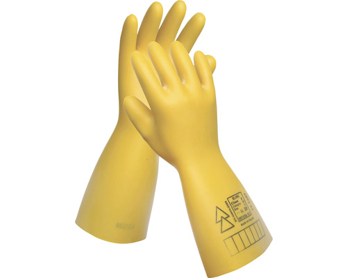 Mănuși electroizolante Cerva Elsec Dielectric din latex galben, mărimea 10, pentru joasă tensiune