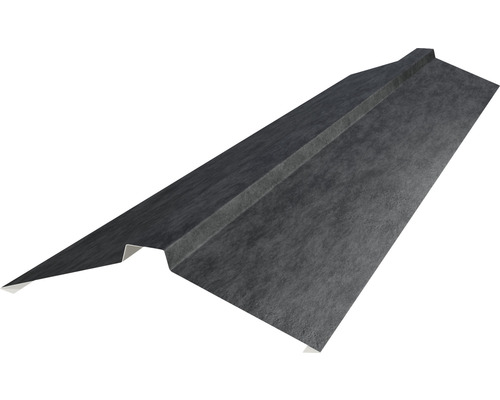 Coamă dreaptă PRECIT pentru țiglă metalică 0,5x2000 mm metal gray Tablă de streașină pentru drenajul acoperișului