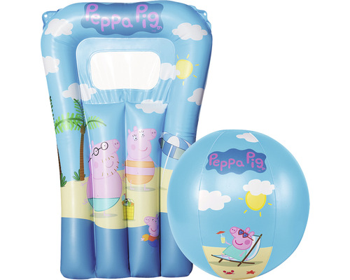 Set saltea și minge gonflabile Happy People Peppa Pig