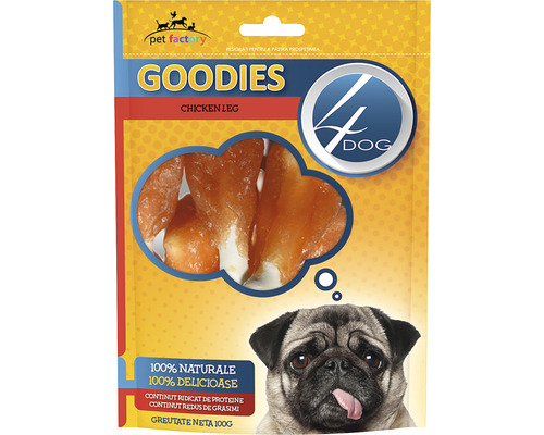 Recompensă pentru câini Goodies Chicken Leg 100 g