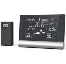 Stație meteo Hama cu afișaj al temperaturii interioare și exterioare