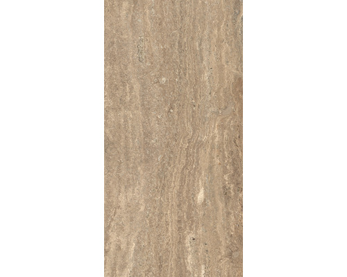 Faianță baie / bucătărie Izmir Brown rectificată 30x60 cm Placă de travertin pentru interior