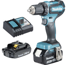 Mașină de găurit/înșurubat cu acumulator Makita cu acumulator și încărcător