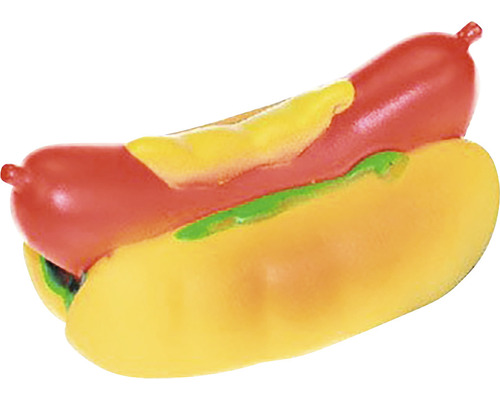 Hotdog cu cârnat, muștar și relish de castraveți