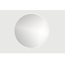 Oglindă baie rotundă Cordia Round Line Ø80 cm ramă albă