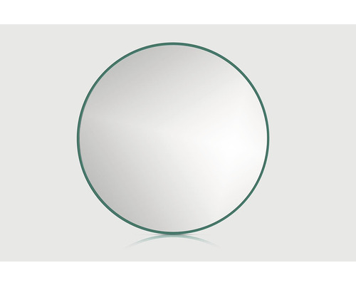 Oglindă baie rotundă Cordia Round Line Ø40 cm ramă verde Oglindă rotundă cu ramă