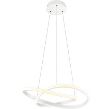 Lumină suspendată modernă cu LED, cu două inele împletite