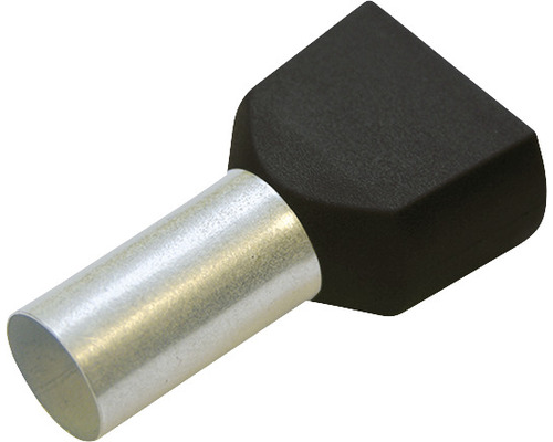 Pini terminali izolați Starke 2x1,5 mm², 50 bucăți, pentru conductor lițat, culoare neagră Pini terminali izolați Starke 2x1,5 mm², 50 bucăți, pentru conductor lițat, culoare neagră