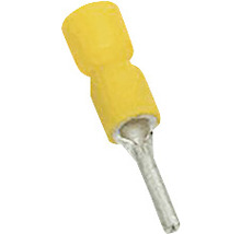 Terminal tubular cu guler de plastic