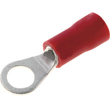 Papuci izolați Starke 0,5-1,5 mm² cu inel M3, 50 bucăți, culoare roșie