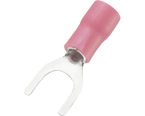 Papuci izolați Starke 0,5-1,5 mm² cu furcă M3, 50 bucăți, culoare roșie Papuci izolați Starke 0,5-1,5 mm² cu furcă M3, 50 bucăți, culoare roșie