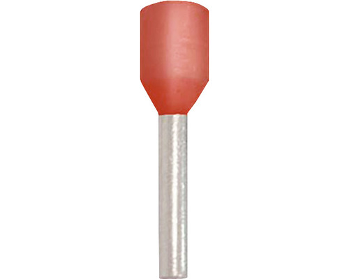 Pini terminali izolați Starke 1,0mm², 50 bucăți, pentru conductor lițat, culoare roșie