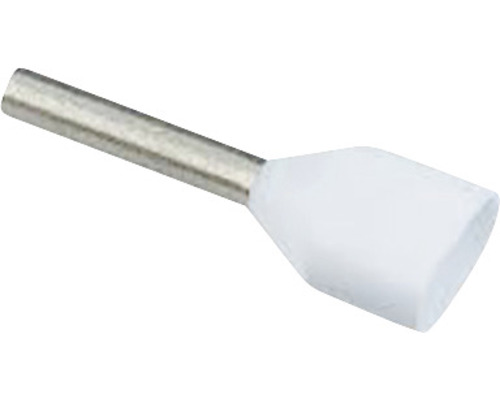 Pini terminali izolați Starke 2x0,5 mm², 50 bucăți, pentru conductor lițat, culoare albă Pini terminali izolați Starke 2x0,5 mm², 50 bucăți, pentru conductor lițat, culoare albă