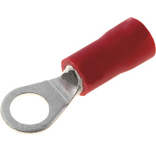 Papuci izolați Starke 0,5-1,5 mm² cu inel M5, 50 bucăți, culoare roșie