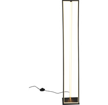 Lampă de podea cu design dreptunghiular îngust și lumină LED integrată