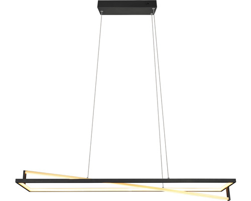 Lustră cu LED integrat Edge 35W 4100 lumeni, lumină albă 2300-4000K, negru Lustr cu iluminare LED