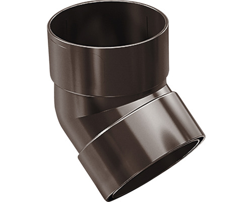 Cot PVC PRECIT 67° Ø 63 mm maro cu soclu dublu Cot PVC PRECIT 67° Ø 63 mm maro cu soclu dublu