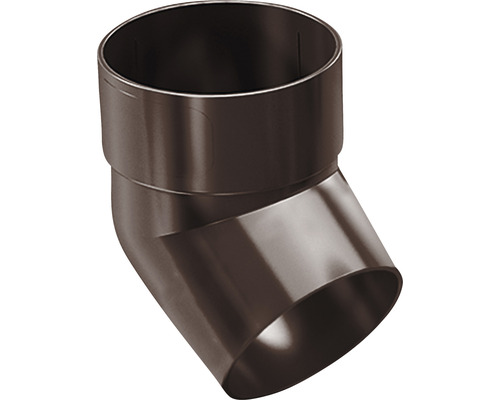 Cot PVC PRECIT 67° Ø 63 mm maro cu 1 soclu Cot PVC PRECIT 67° Ø 63 mm maro cu 1 soclu